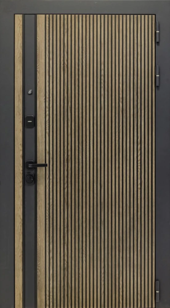 Входная дверь ДвериПРО Росна ФЛ-291 (Лине, 10мм, Белый софт) DPRO227635 внешняя сторона